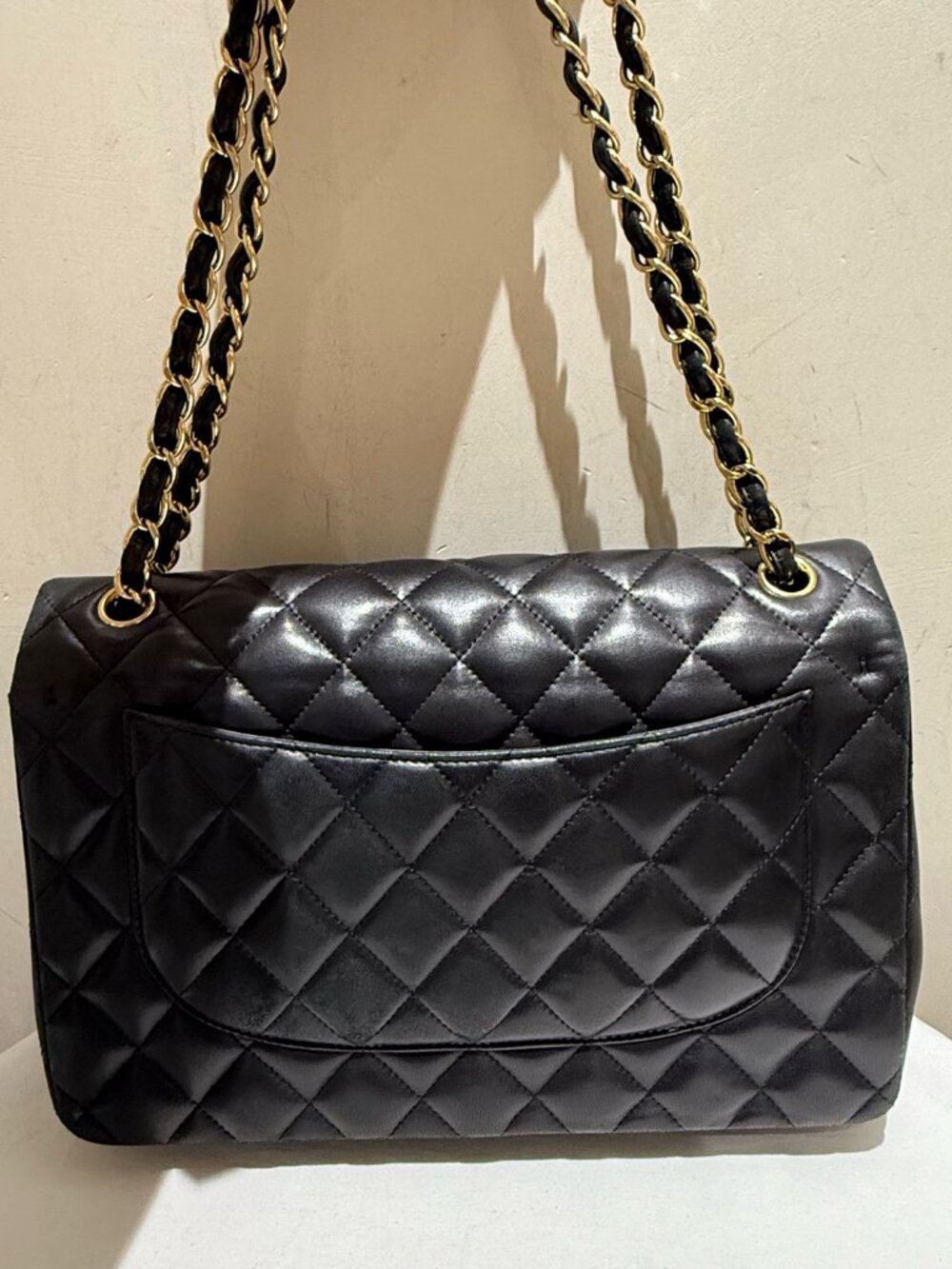 Chanel Classic Flap Jumbo Black Quilted Lambskin Shoulder Bag - Picture 7 of 9